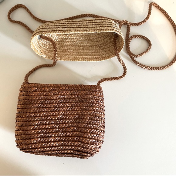 Woven straw shoulder bag - Picture 2 of 2